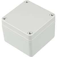 sourcing map 100 x 100 x 75mm DIY Carcasa Caja de Conexiones electrónica de plástico gris